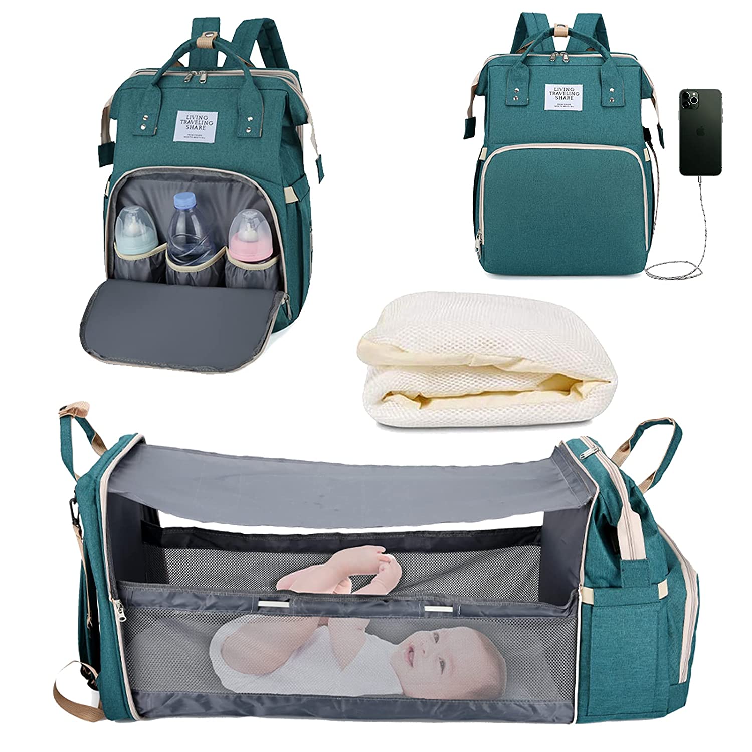 Sac à langer portatif | Berceau de voyage BabyNappy™ - Autour de Maman et Bébé